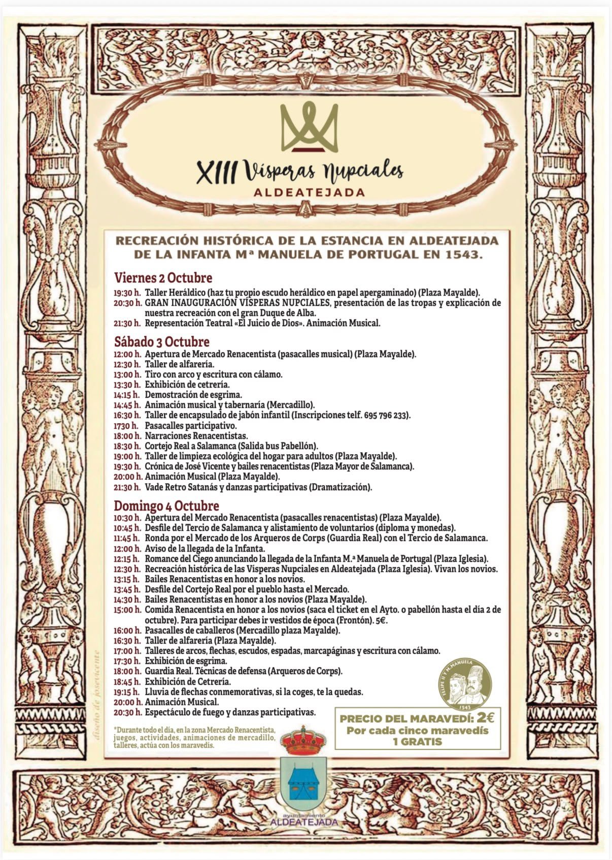 Cartel de las XIII Vísperas Nupciales de Aldeatejada 2026